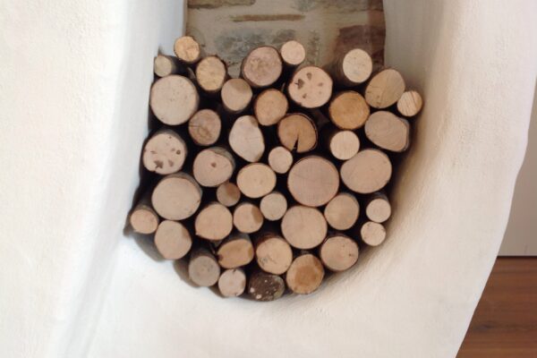 porta legna a forma di manico tazza di caffé